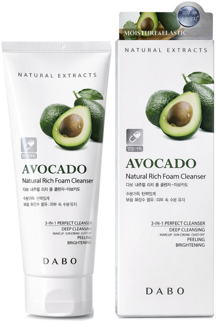 다보 내추럴 리치 폼 클렌저 아보카도 180ml/클렌징 세안후