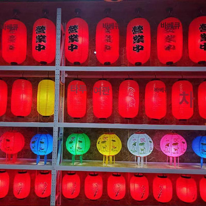 라멘 일본홍등 야키토리 이자카야 인테리어 일식집, 1개, 35x65 길이형