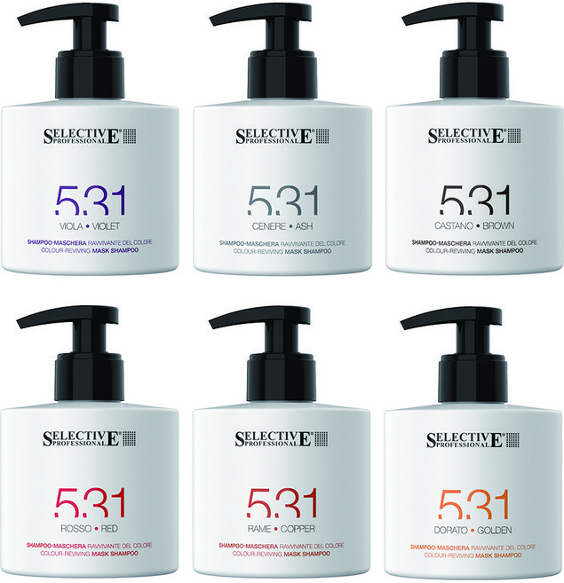 셀렉티브프로페셔널 이태리 531 트리트먼트 보색 컬러 샴푸 헤어 매니큐어 275ml, 바이올렛, 1개