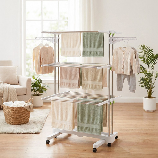 빨래건조대 6단, 화이트