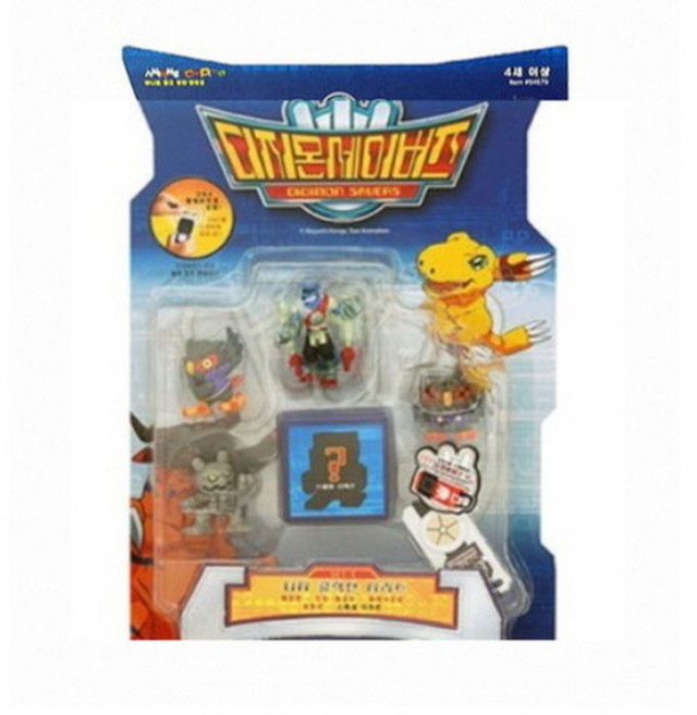 디지몬 세이버즈 디지 콜렉션 시리즈 세트 4 팰코몬 도트 마하가오몬 울퉁돈, 1개