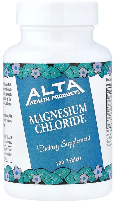 Alta Health Magnesium Chloride 알티 헬스 마그네슘 염화 100타블렛, 1개, 100정 - 쿠팡