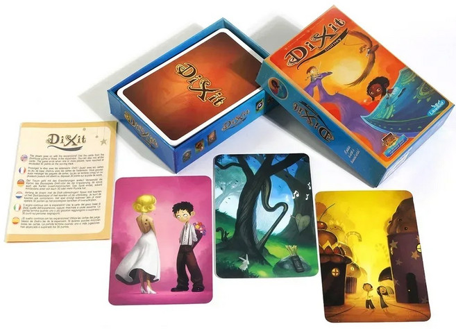 Dixit 보드 게임 가족 스토리텔링 게임 우주 계시 Dixit 기념일 확장 스토리텔링 카드 게임, Dixit Journey, 1개