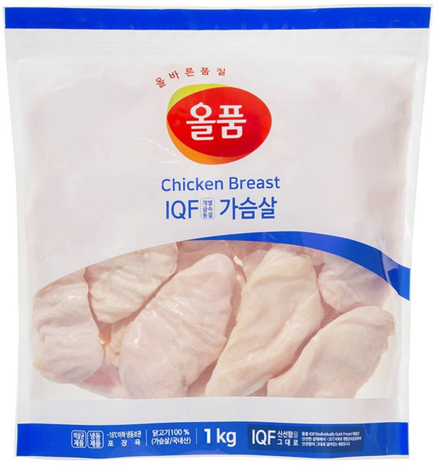 올품 IQF 통 닭가슴살 1kg x 1봉, 1개