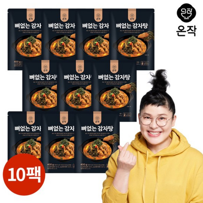온작 이영자 뼈없는 감자탕, 10개, 400g