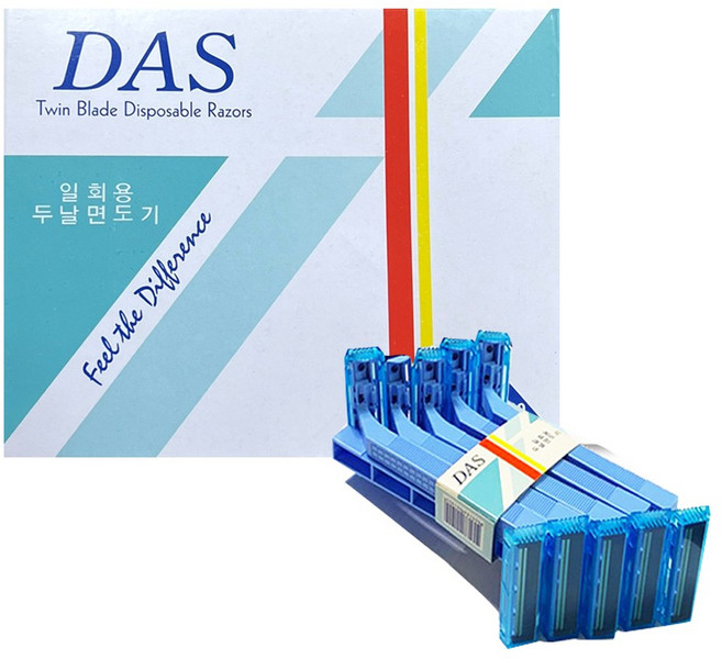 다스 일회용 면도기 두날면도기 100입, 100개입, 1개