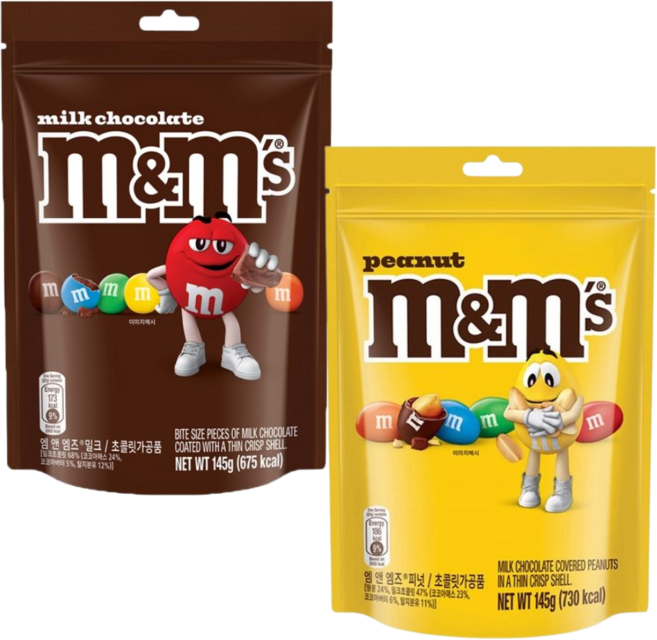 엠앤엠즈 밀크+피넛 초코볼 파우치, 1개, 290g