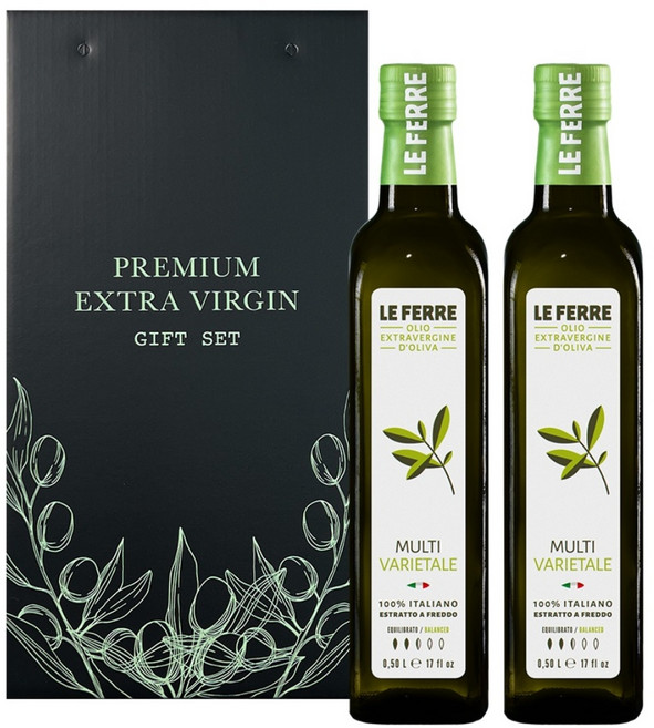 선물세트 엑스트라버진 올리브오일 레페레 멀티바리에딸레 이탈리아 명절선물, 2개, 500ml