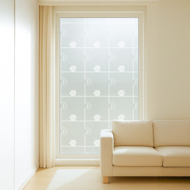 물없이 붙이는 창문 단열뽁뽁이 더블(7중) 퍼즐캣 1m x 5m / 딱포미, 1개