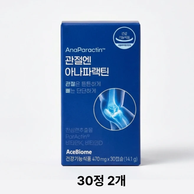 관절엔 천심련 파랙틴 60정 아나파랙틴 MSM 글루코사민 파렉틴, 1개 - 쿠팡