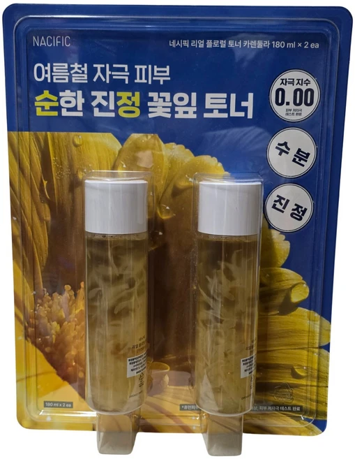 네시픽 리얼 플로럴 토너 카렌둘라, 180ml, 2개 - 쿠팡