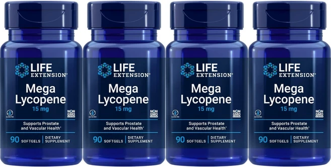 라이프익스텐션 메가 리코펜 15 mg 90 소프트젤 x 4, 4개, 90정 - 쿠팡