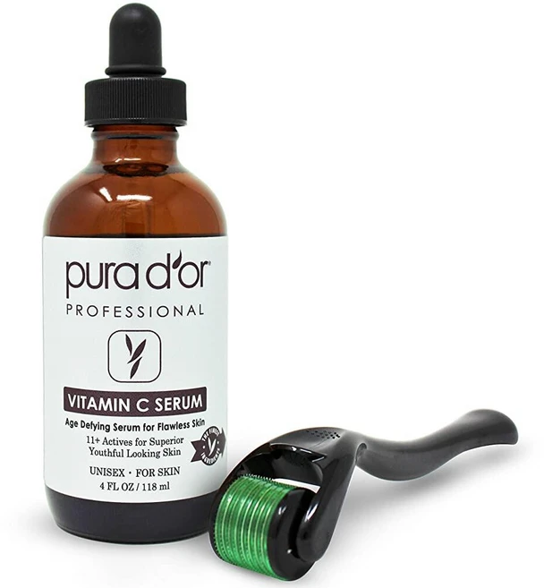 퓨라도르 비타민 C 세럼 118ml 니들 롤러 세트, 1개 - 쿠팡