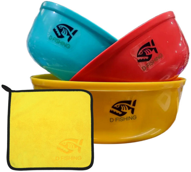 D-FISHING 민물 떡밥그릇 세트 글루텐 낚시 싹싹 DF-03, 001., 1세트