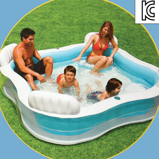 씨즌M닷컴 인텍스 쇼파 패밀리풀장 229x229cm 바닥엠보싱, 1개