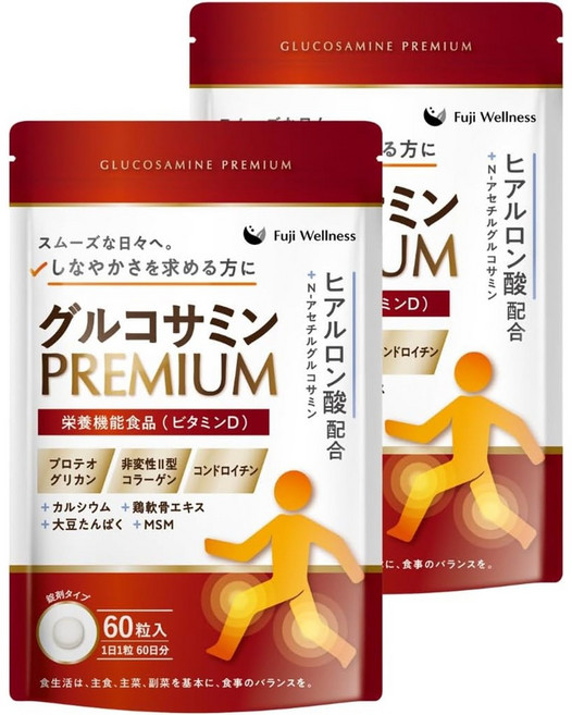 글루코사민 PREMIUM 60정 60일분 2개세트/일본직구, 2개