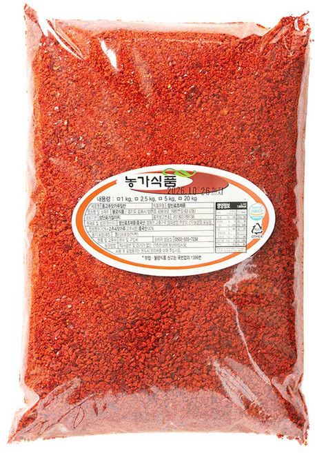 중화요리 전용 혼합 굵은 고추가루 업소용 보통맛, 1개, 1kg
