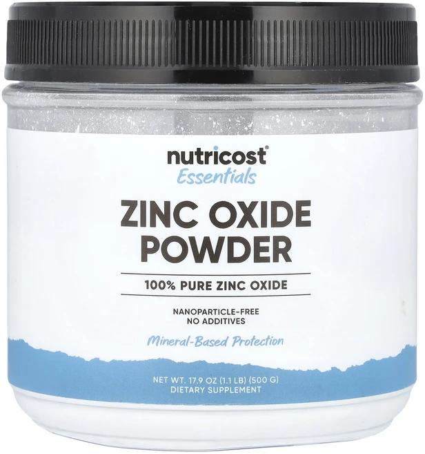 Nutricost Essentials 산화아연 분말 500g(1.1lb), NutricostEssentials산화아연분말500g1, 500g, 1개 - 쿠팡