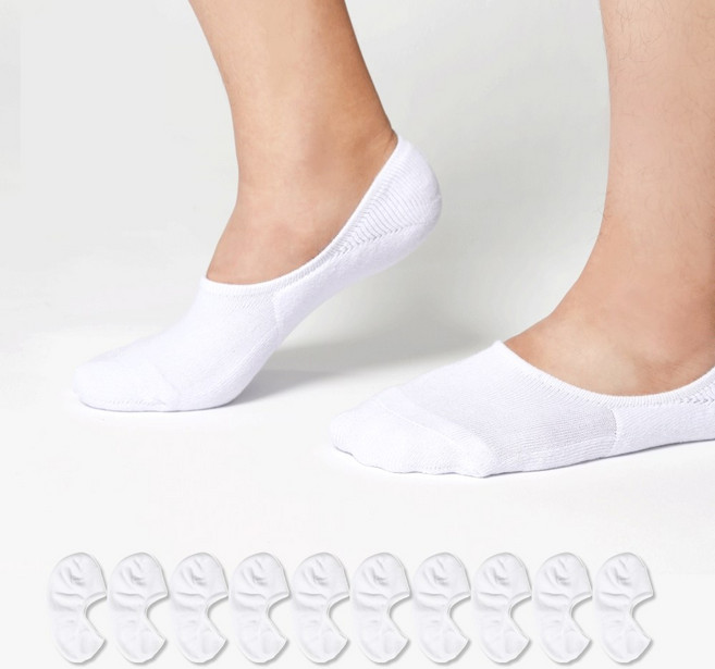 삭스영 남성용 페이크삭스 안벗겨지는 덧신 10켤레