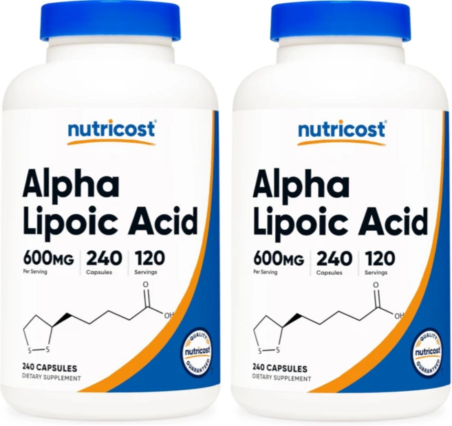 뉴트리코스트 알파 리포 산 600mg 캡슐 글루텐 프리 - 쿠팡