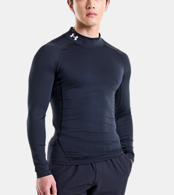 언더아머 긴팔티 남자 반목티 스포츠 언더레이어 하프넥 티셔츠 무지 터틀넥 짐웨어