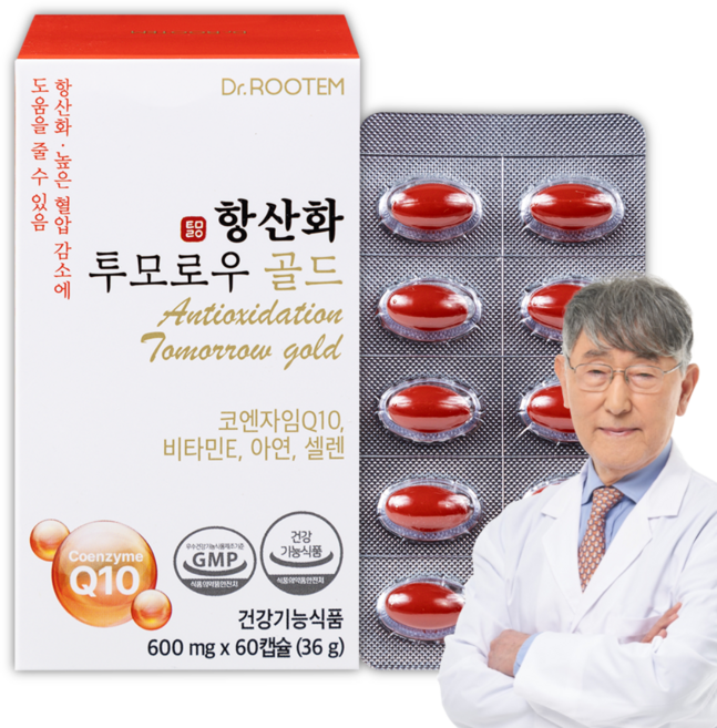닥터루템 이시형박사 항산화 투모로우 골드 코엔자임 Q10 36g, 60정, 1개