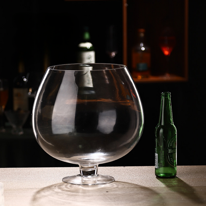 초대형 맥주잔 대용량 칵테일 글라스 파티용 홈바 유리잔, 1개