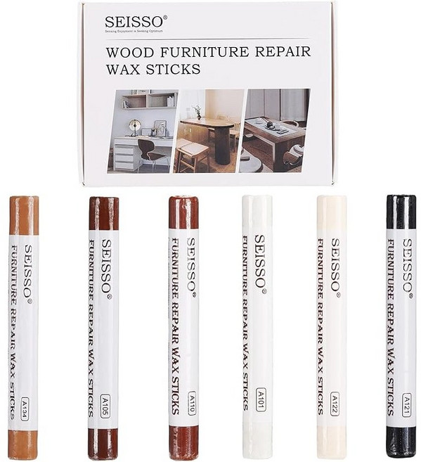 가구 흠집제거 마카펜 가구보수펜 목재 가구 스크래치 복원 메꿈이 보수용 펜, 6개
