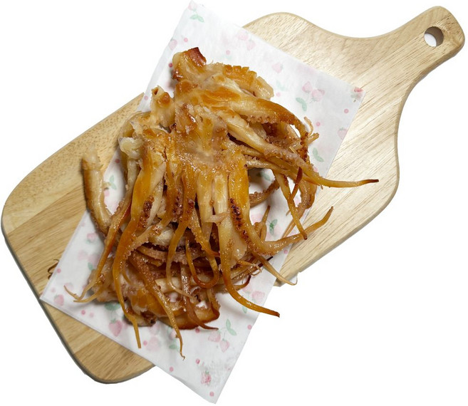 구워져 나온 버터구이 오징어 다리 백족 /영화관 오징어 다리 오다리 간식 안주, 1개, 500g