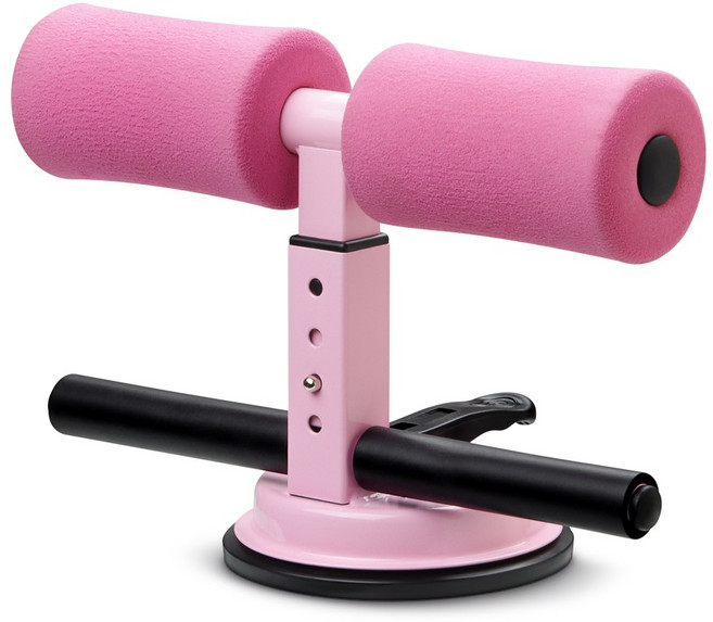 홈트레이닝 윗몸일으키기 복근운동 헬스운동기구 흡착식, 핑크