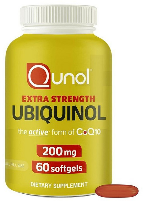 Qunol 퀴놀 유비퀴놀 CoQ10 200mg 소프트젤 60개입, 1개, 60정