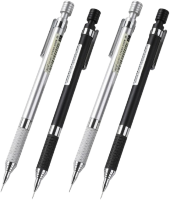 빌픽 필기감 좋은 저중심 메탈 샤프, 2개, 0.5mm