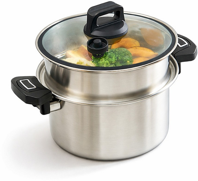 저압냄비 7L 저압력 압력냄비 가정용 자취용 신혼부부선물 부모님선물 요리도구 주방용품, 1개, 메탈실버