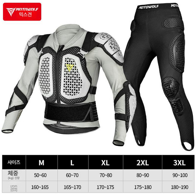 알파인스타 바이오닉 액션 이너프로텍터 청소년 오토바이, 달빛 회색 세트, 1개