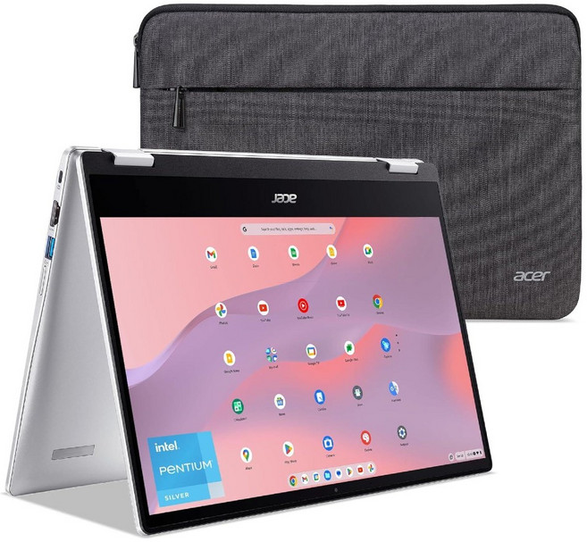 Acer Chromebook Spin 314 컨버터블 노트북 인텔 펜티엄 실버 N6000, 5, 4, 3, 2, 1