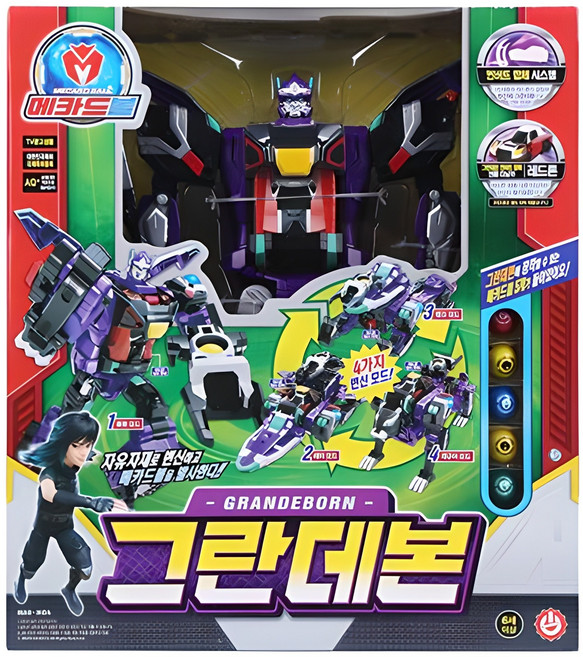 메카드볼 그란데본 로봇장난감, 혼합색상, 1개