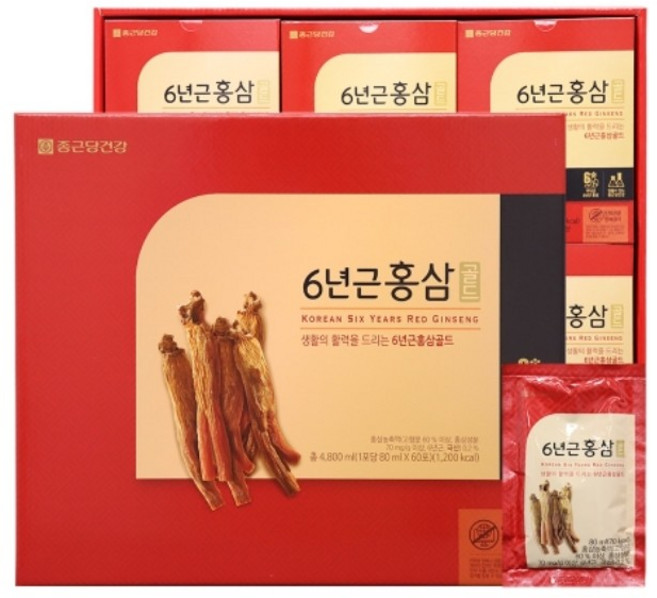 종근당건강 6년근 홍삼 골드, 1정