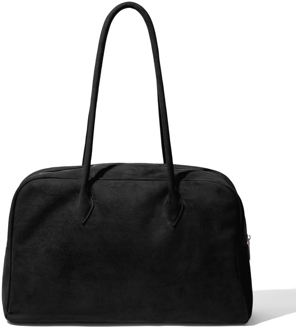 렌느 스웨이드 빅숄더백 사각 보부상 스퀘어백