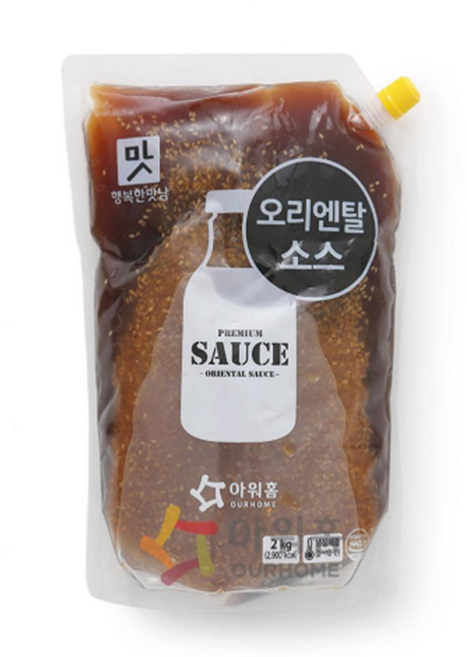 [정연푸드] 아워홈 오리엔탈 두부 야채 샐러드 드레싱 소스 2kg 식자재용 (냉장배송), 1개
