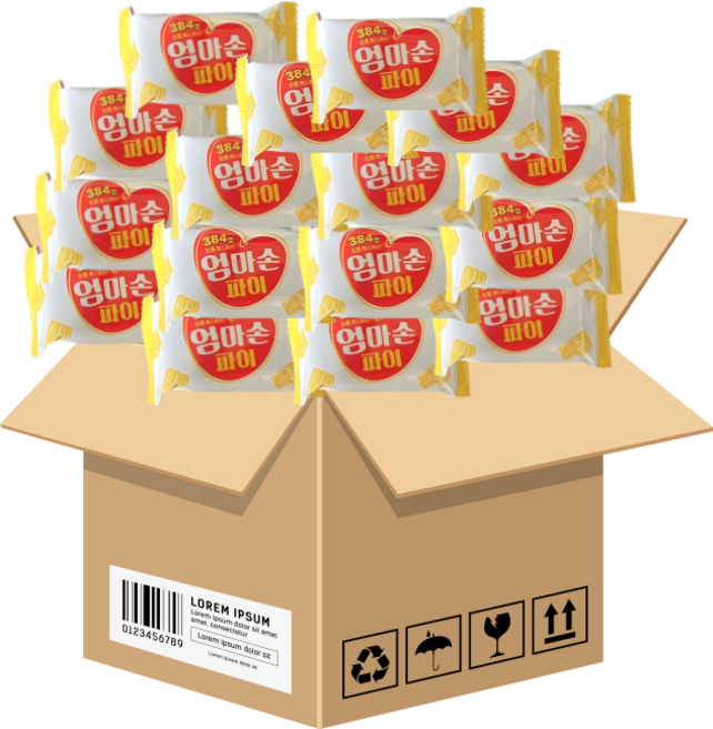 롯데 엄마손파이 신제품 (개별포장), 100개