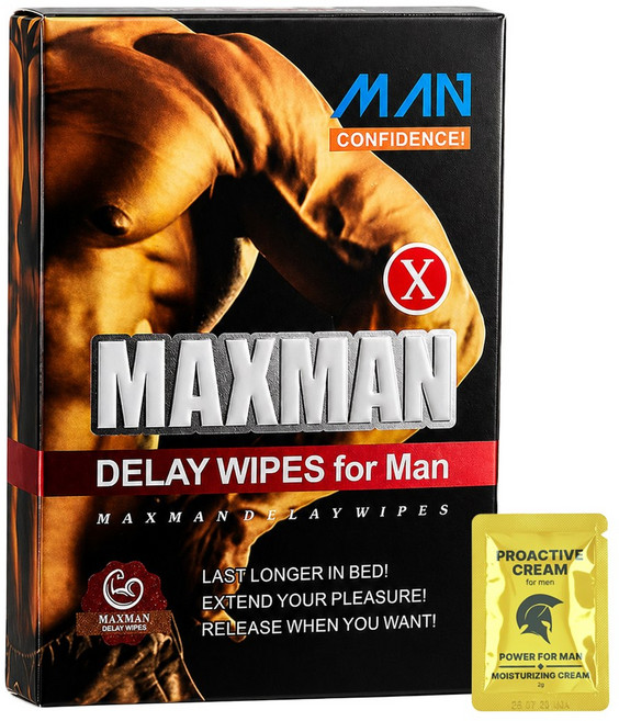 맥스맨 롱나잇 티슈 MAXMAN 남성용 롱파워 케어 티슈 휴대용 Long Power Night Wipes, 1개, 10개입