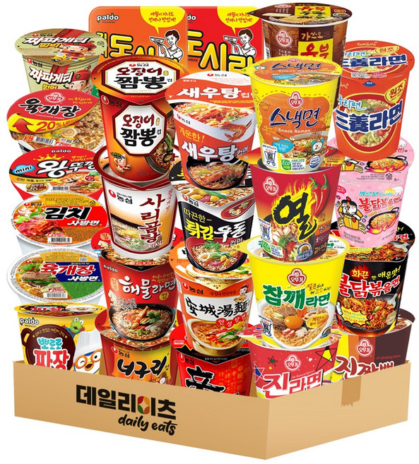 농심 오뚜기 삼양 팔도 컵라면 소컵 작은컵 25종, 1개