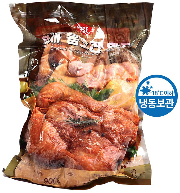 푸드올마켓_ 사세 훈제통오리완포 900g /냉동 훈제오리, 1개