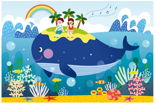 시원한 여름 분위기 배경 포토 현수막, 001 여름 201