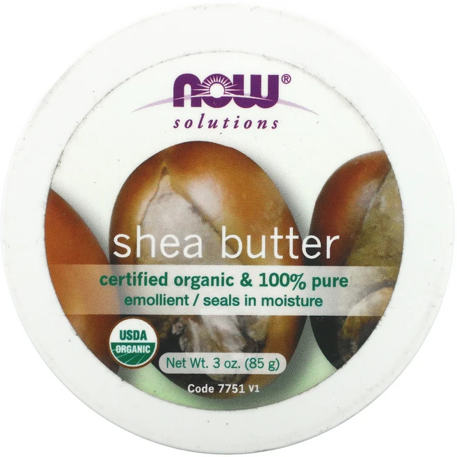 NOW Foods 솔루션 유기농 시어버터 85g(3oz) 2팩, 85g, 1개 - 쿠팡