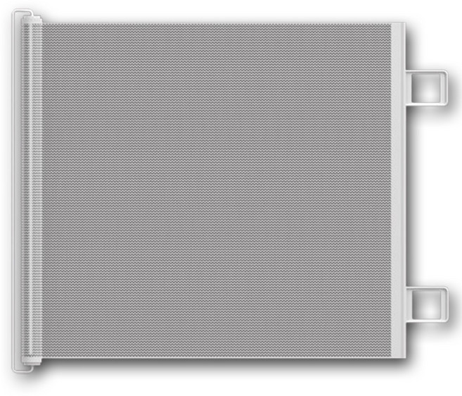 민크 자동 반려동물 슬라이딩 안전문 메쉬 안전문 펜스 가림막, 화이트, 1개