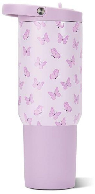 HydroJug 스포츠 - 빨대가 있는 스테인리스 스틸 텀블러 진공 단열 591.5ml20온스 누출 방지 물병 인체 공학적 디자인 재사용 가능 식기 세척기 사용 고무, Flutter