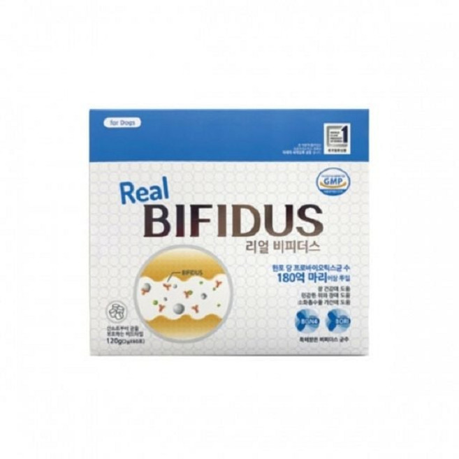 리얼비피더스 강아지 유산균 120g 2gx60포 ths+481Ry, 1