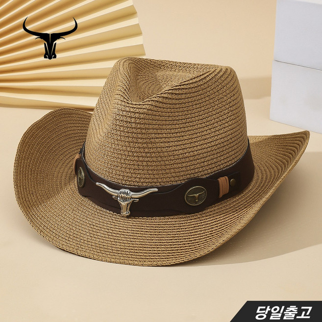클스 미국 서북 남자 여자 카우보이 카우걸 프리미엄 넓은 챙 밀짚 사파리 페도라 모자