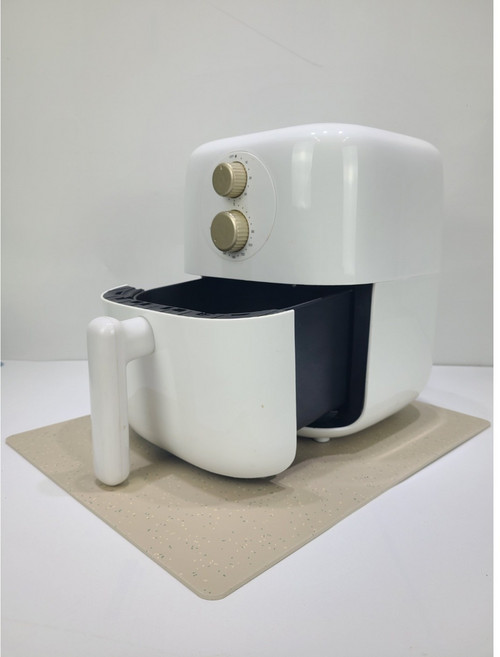 독일모티프매트 에어프라이어 받침대 열차단, 베이지 쇼트, 1개